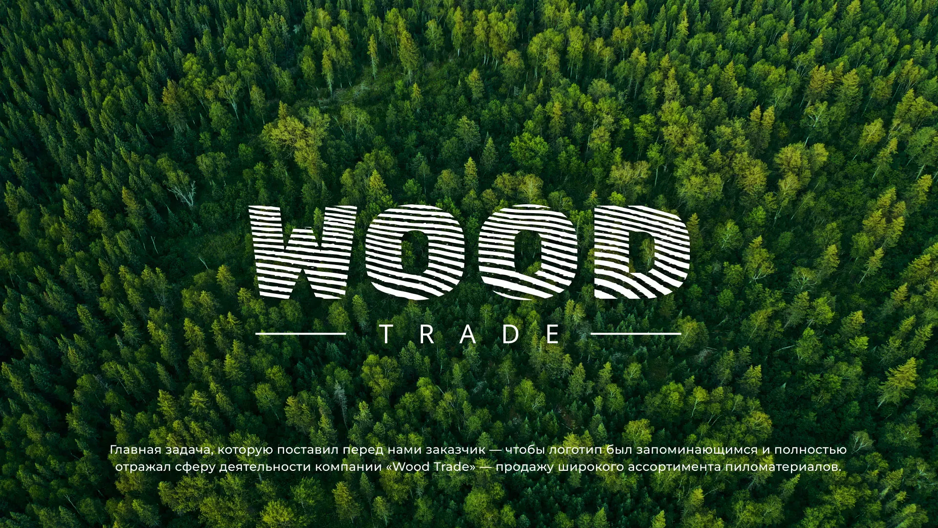 Разработка логотипа для компании «Wood Trade» в Славгороде